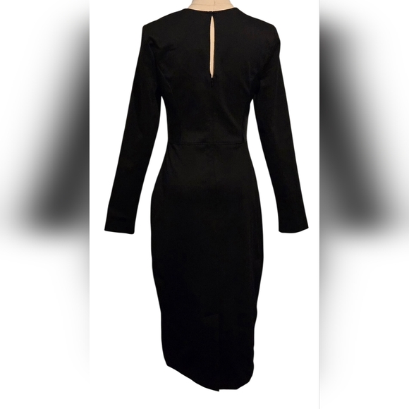 NWT~BCBGMAXAZRIA Faux Leather Top Dress - Picture 5 of 13